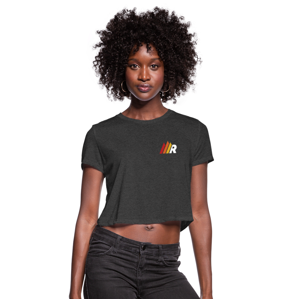 Womens MR Cropped T-Shirt - deep heather